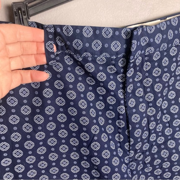 Club Monaco shorts men 33 NWT patterned trouser 10" chino blue pattern Baxter - Picture 8 of 12